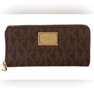 Michael Kors Dark Brown Logo Wallet